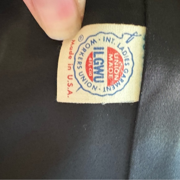 Vintage Astrakin Lepshire Black Curly Persian Lamb Wool Short Coat Mink … - Picture 14 of 16